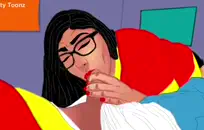 أختي تعطيني اللسان على سريري وتبتلع الحيوانات المنوية الجزء 2.