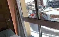 سخيف بلدي السابق مع حزام على.