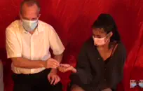 وقحة سمراء مثير.